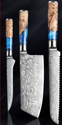 Professional Kitchen Knife Set | Chef Knife Cleaver Stainless Steel