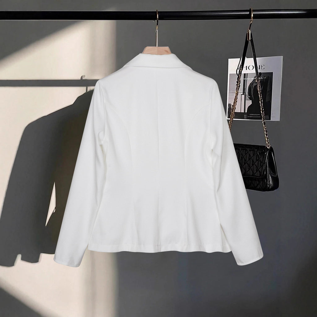 Eleganter Damen Cropped Blazer – Doppelreihig & High-End Design