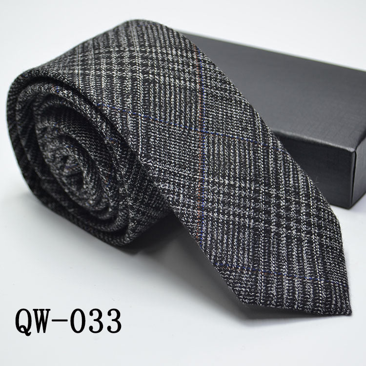 Slim Men's Tie elegant | Wool Look modern stylish