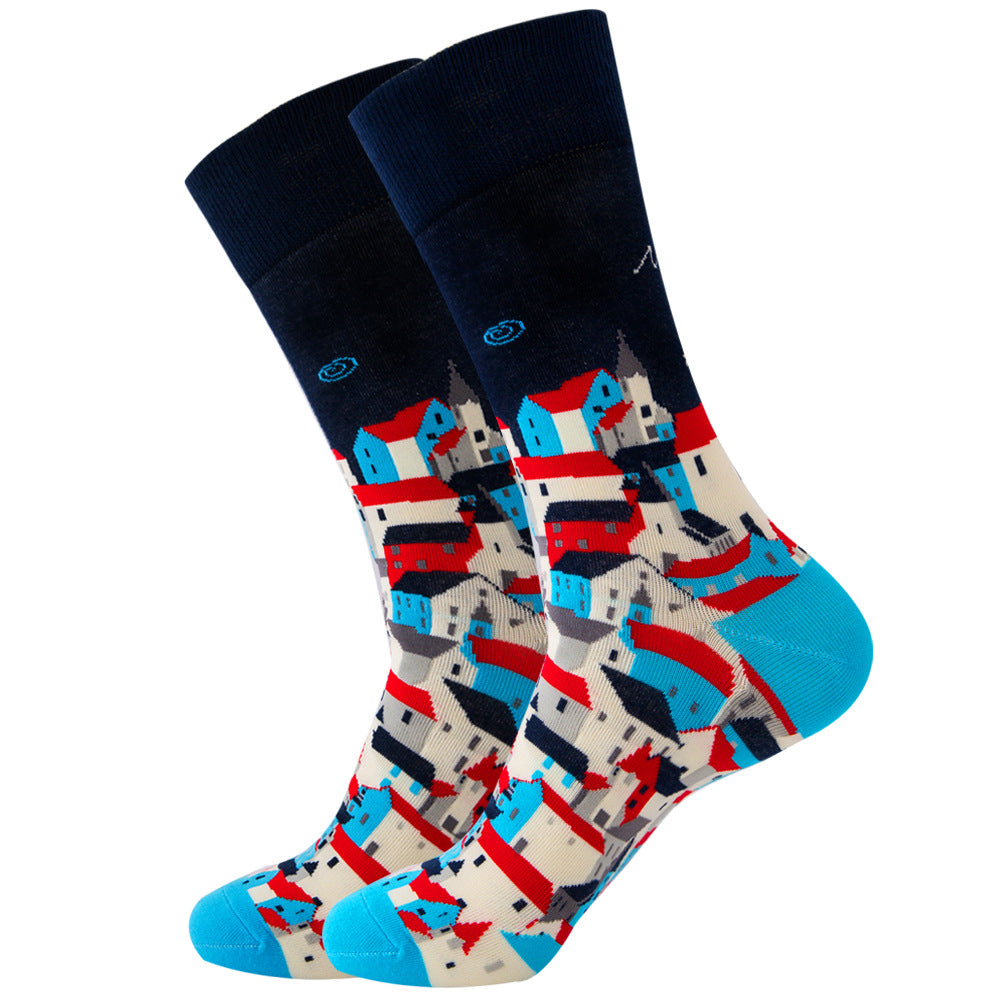 Women's Fashion Socks Geometric | Fruit Street Style Socks