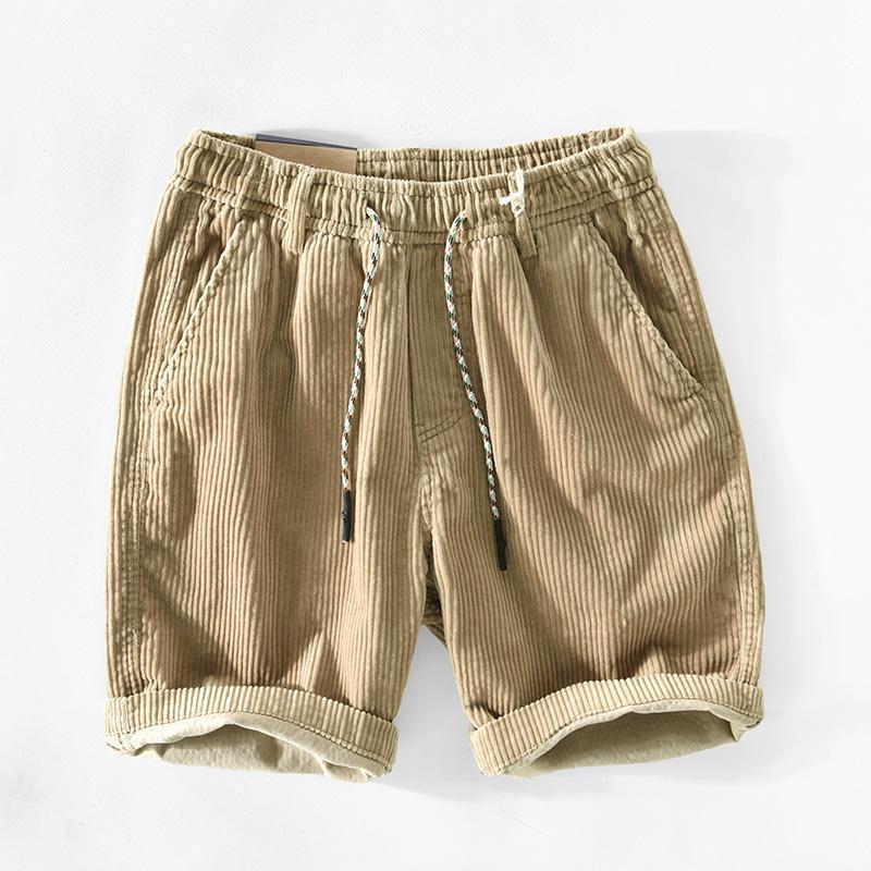 Men's Corduroy Shorts Vintage Style – Fashionable Casual Summer Shorts