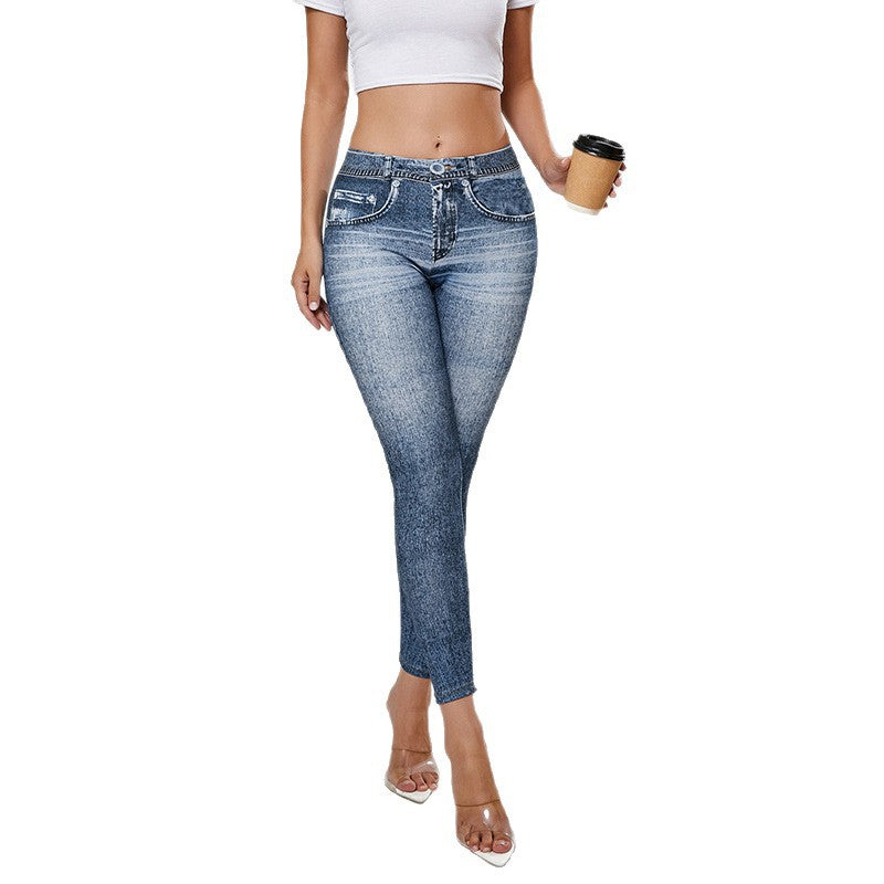 Women's Retro Push-Up Yoga Leggings – High Elastic Sports Pants