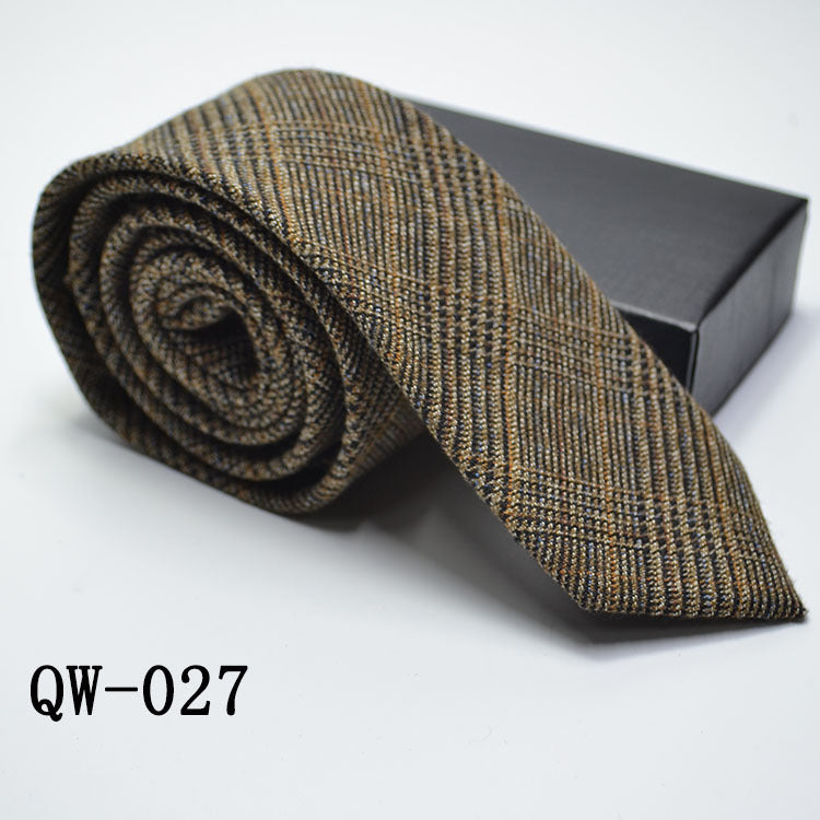 Slim Men's Tie elegant | Wool Look modern stylish
