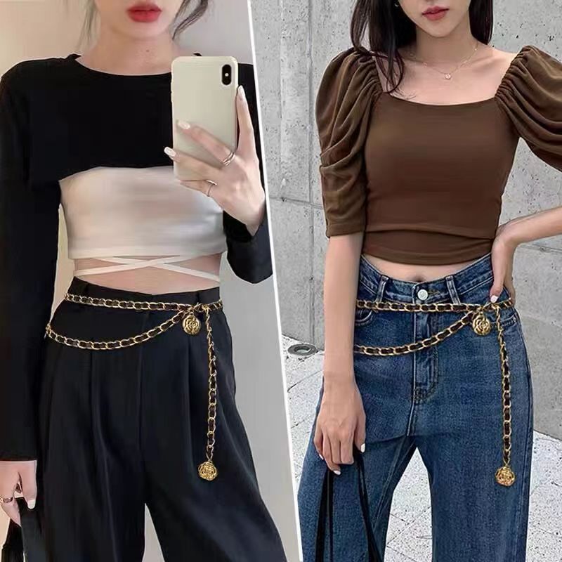 Women's Camellia Waist Chain Summer | Floral Elegant Waist Chain