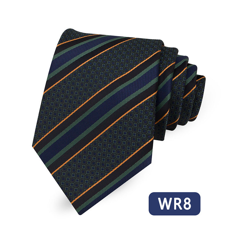 Men's Striped Tie Elegant Business Casual Modern