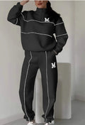 Damen Jogginganzug 2er Set – Oversize Sweatshirt & Hose mit Taschen