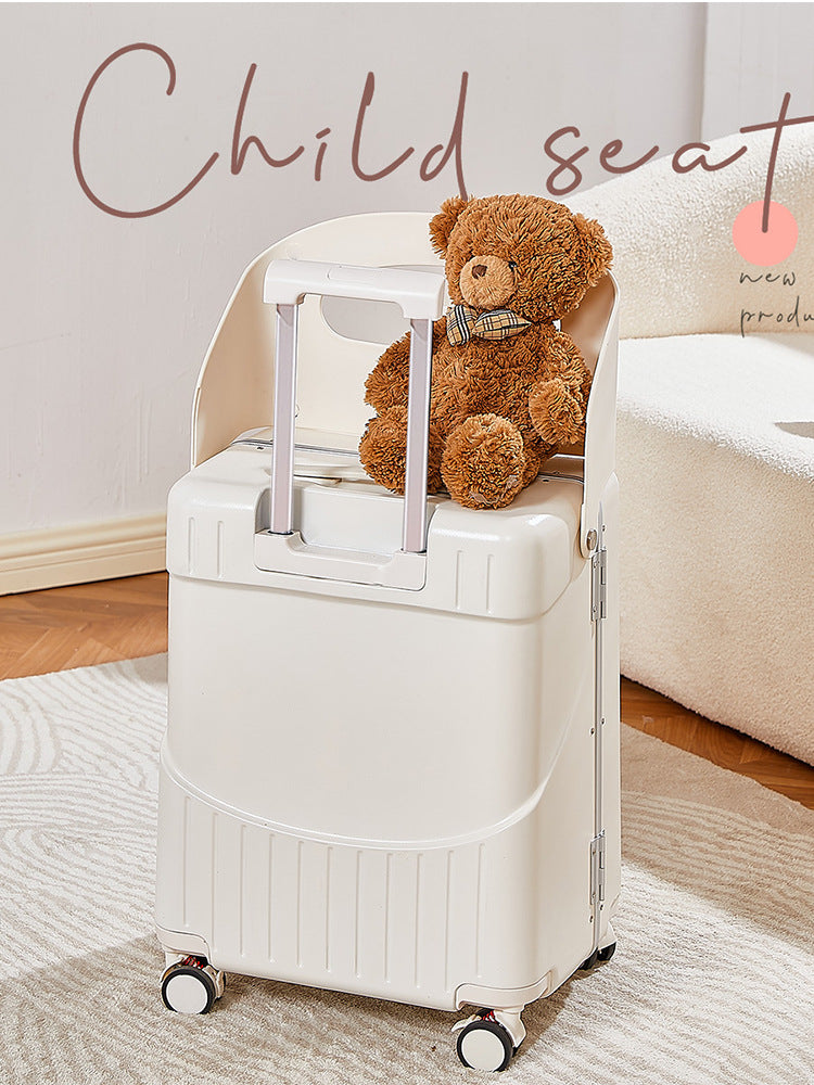 BAOMA Kids' Suitcase with Ride-On Feature | Parent-Child Travel Suitcase