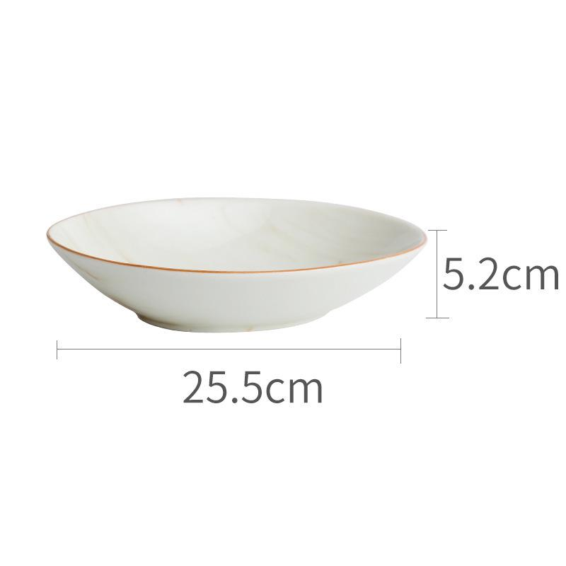 Keramik Schalen Teller Marmor | Elegantes Geschirr Set modern