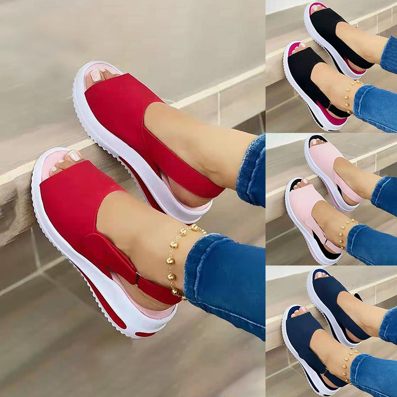 Women's Sandals Summer comfortable Hook-and-loop fastener non-slip modern