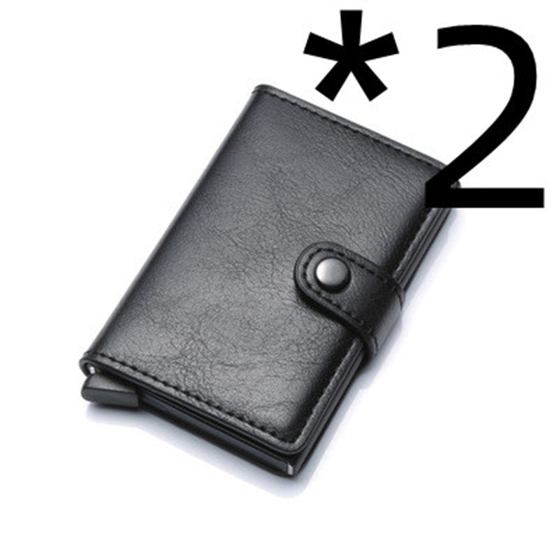 RFID Men's Wallet | Aluminum | Anti-theft Leather Wallet