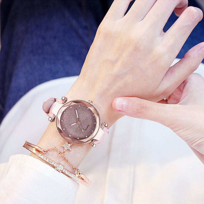 Ladies Electronic Wristwatch Set | Elegant Gift Box Watch