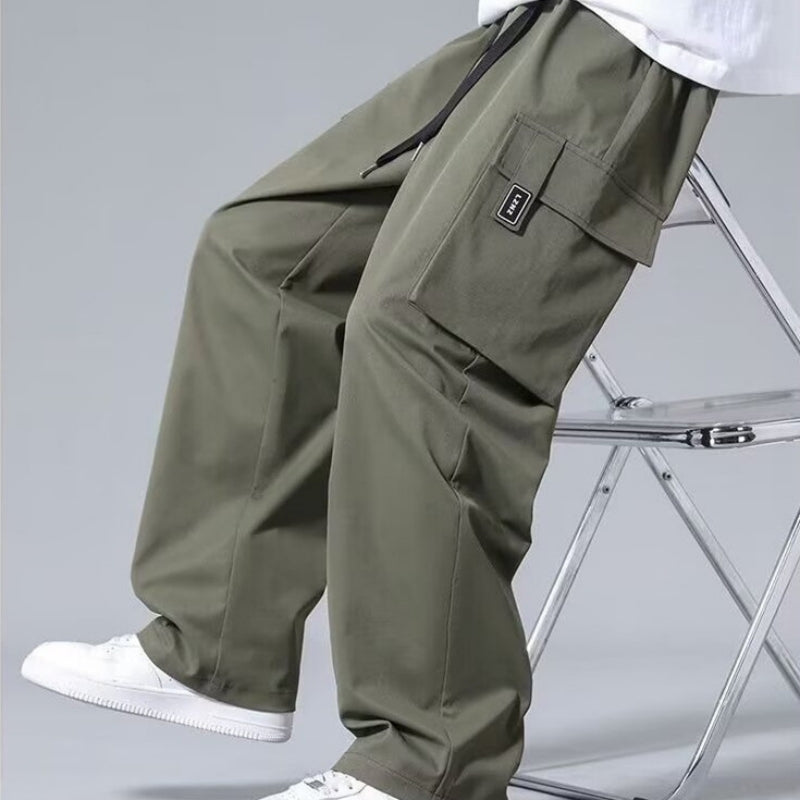 Men's Loose Fit Cargo Pants | Large Pockets | Streetwear Style