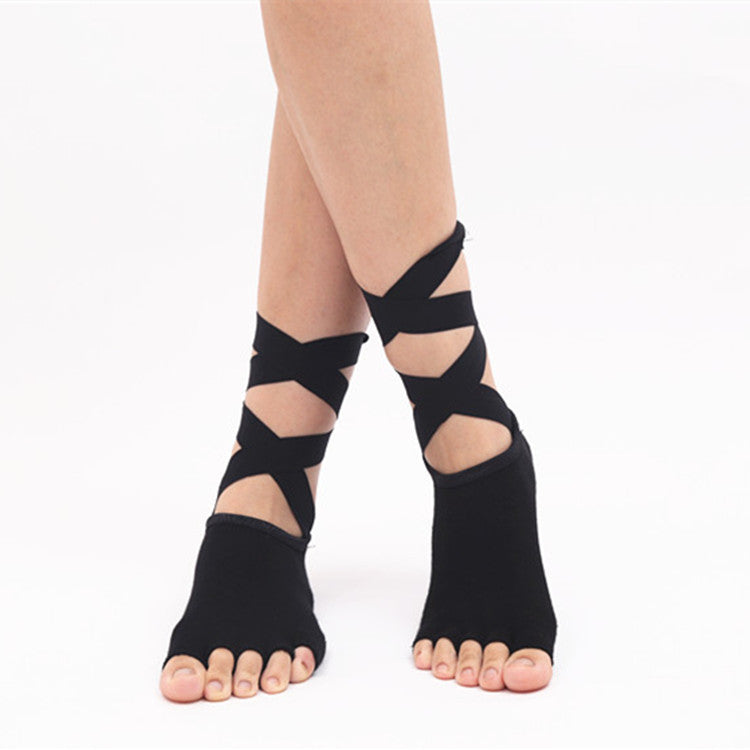 Damen Yoga Zehensocken Offen – Rutschfeste Five Finger Socken