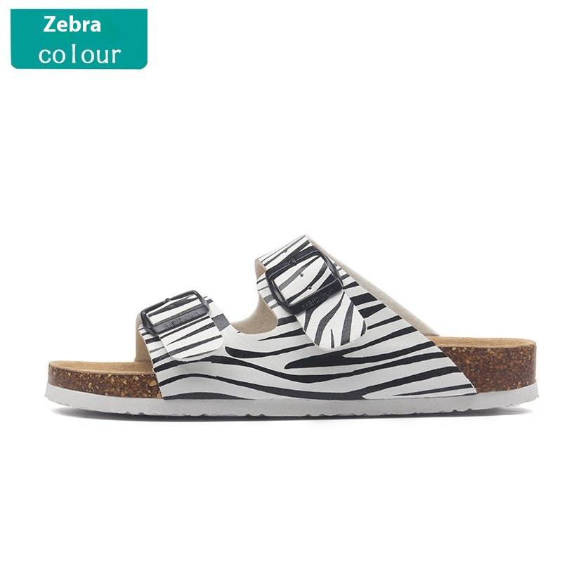 Men's Cork Sandals | Buckle Slippers Comfortable Non-slip