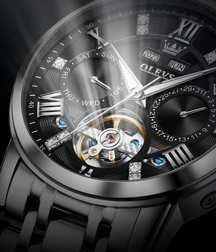 Men's Automatic Watch, Stainless Steel, Waterproof | Classic Multifunction