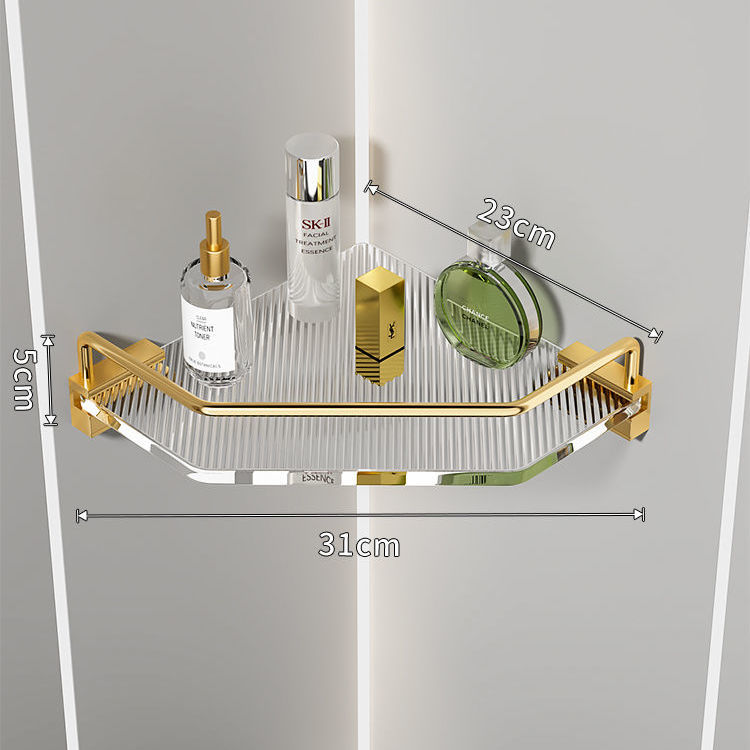 Acrylic Bathroom Shelf | transparent Wall Shelf | modern Bathroom