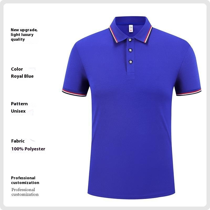 Men's Ice Silk Polo Shirt Short Sleeve | Summer Breathable Elegant.