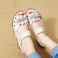 Damen Komfort Sandalen Fish Mouth | Bequeme Sommer Flats
