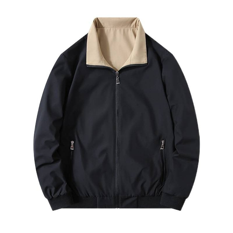 Men's Stand-Up Collar Jacket Casual – Timeless Leisure Jacket for Men