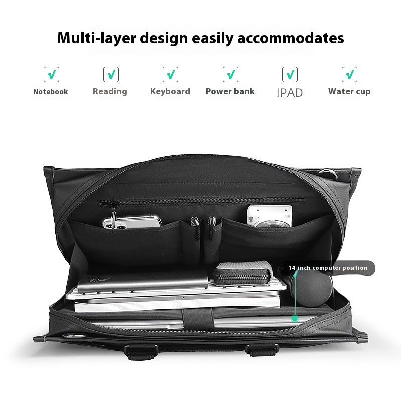 Men's Business Briefcase Laptop Bag – Elegant Large Handbag