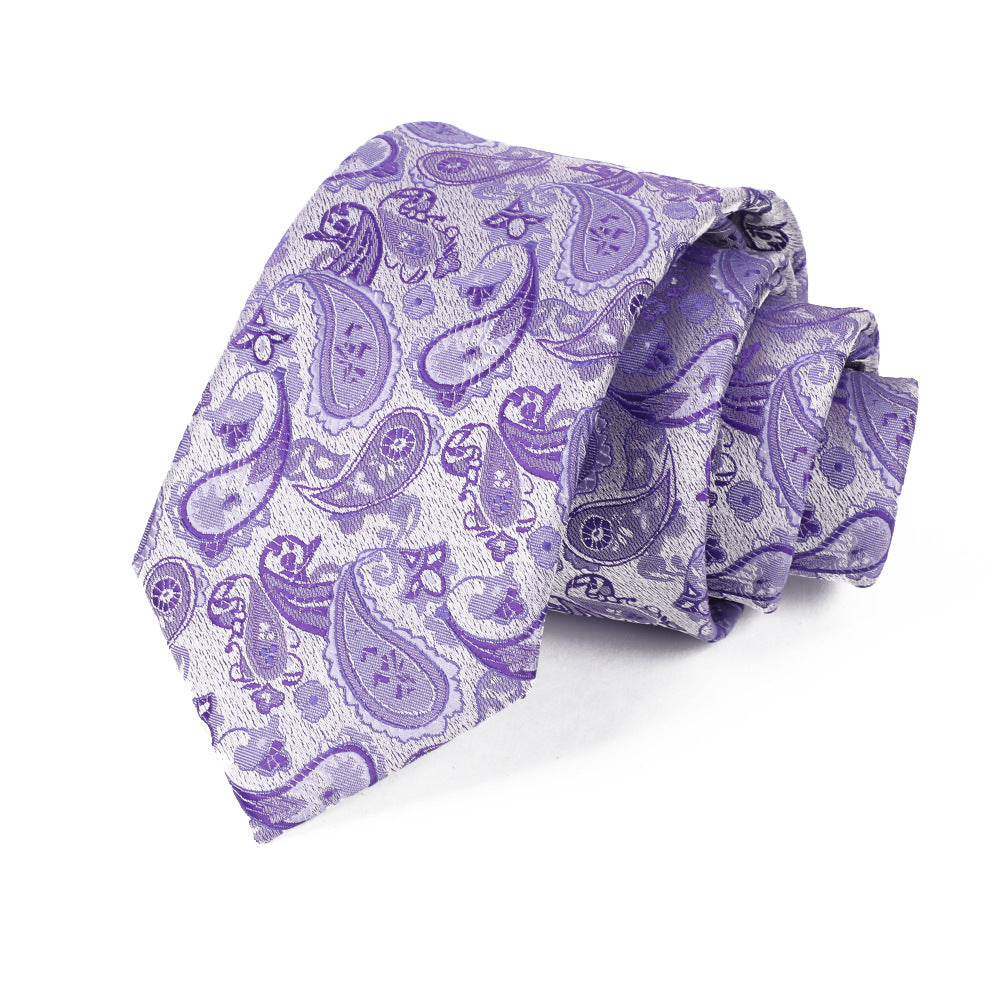 Tie Paisley Jacquard Embroidered Elegant Men's Premium