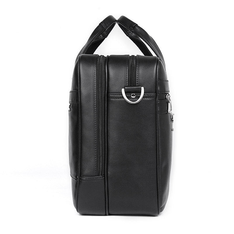 Men's Premium Nappa Leather Briefcase – Genuine Leather Business Laptop Bag