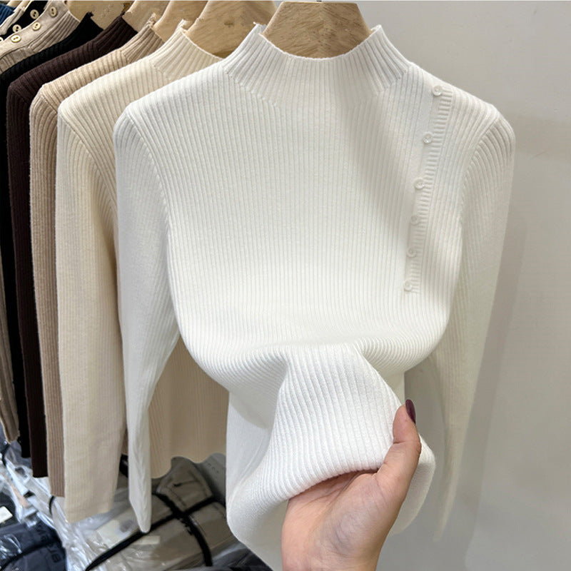 Damen Herbst Winter Top | Eleganter Chic Stricklook