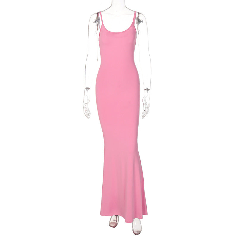Sexy Bodycon Maxi Dress – Spaghetti Strap Slim-Fit Party & Club Dress