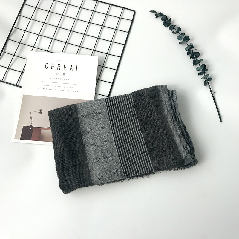Men's scarf thin cashmere-like lightweight elegant modern style