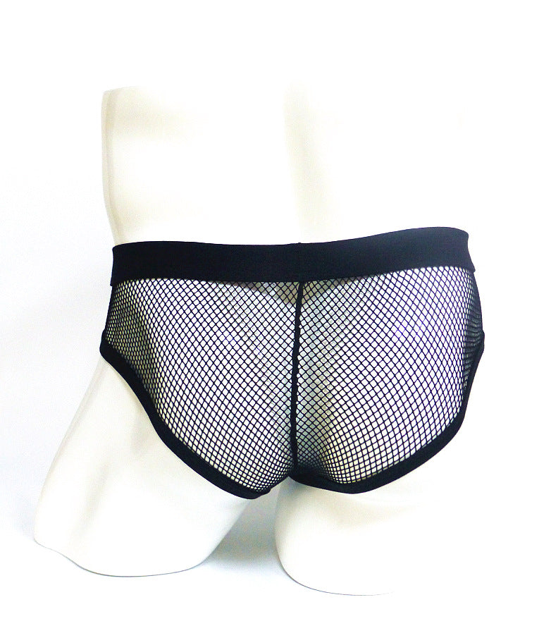 Men's Mesh Briefs Transparent | Low Waist Convex Sexy Underwear