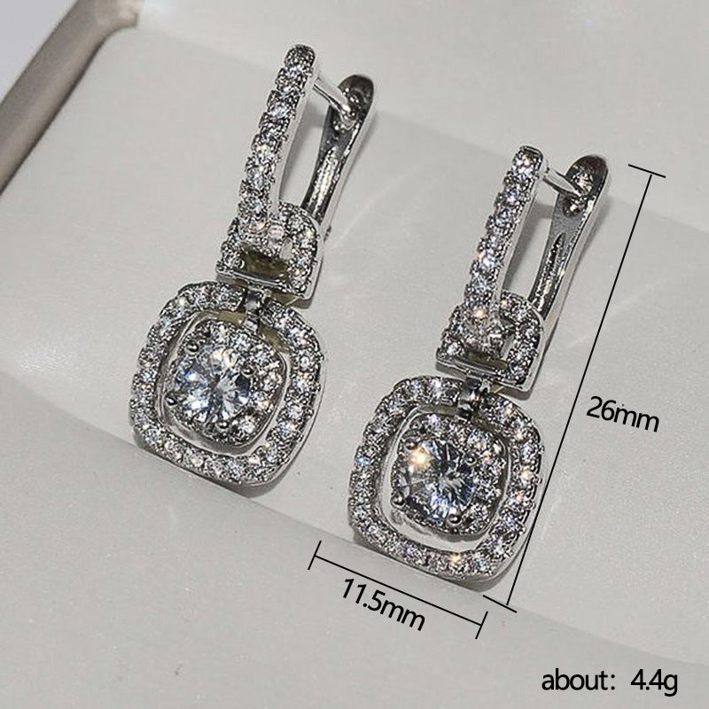 Funkelnde Zirkonia-Ohrringe – Elegante Damen Ohrstecker im Diamant-Look