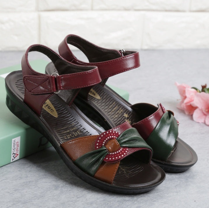 Damen Sommer Sandalen Komfort | Rutschfest | Leichte Flats