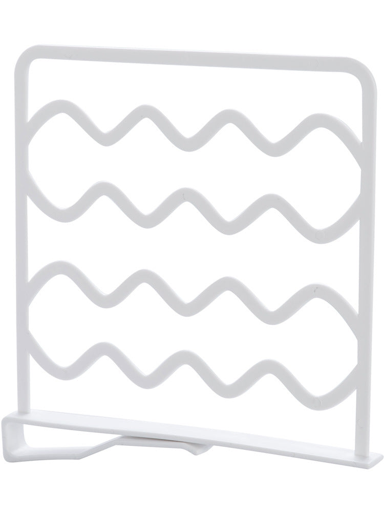 Pull-out, adjustable, space-saving cabinet organizer