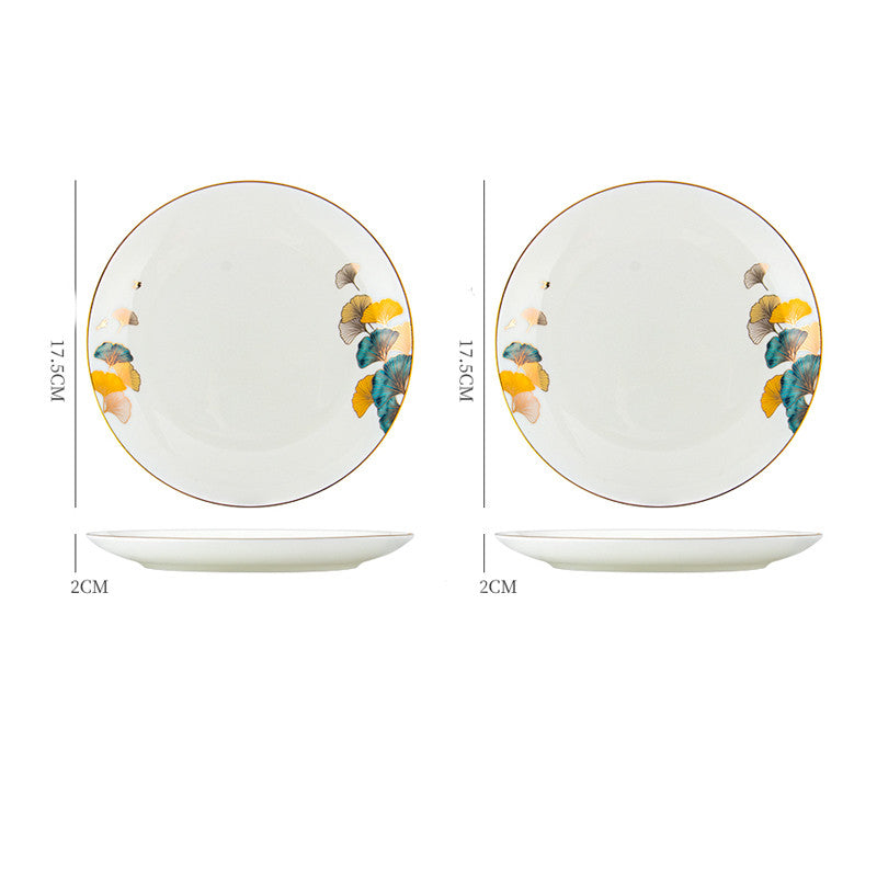 Ceramic Steak Plate Porcelain | Elegant Dinner Plate Kitchen