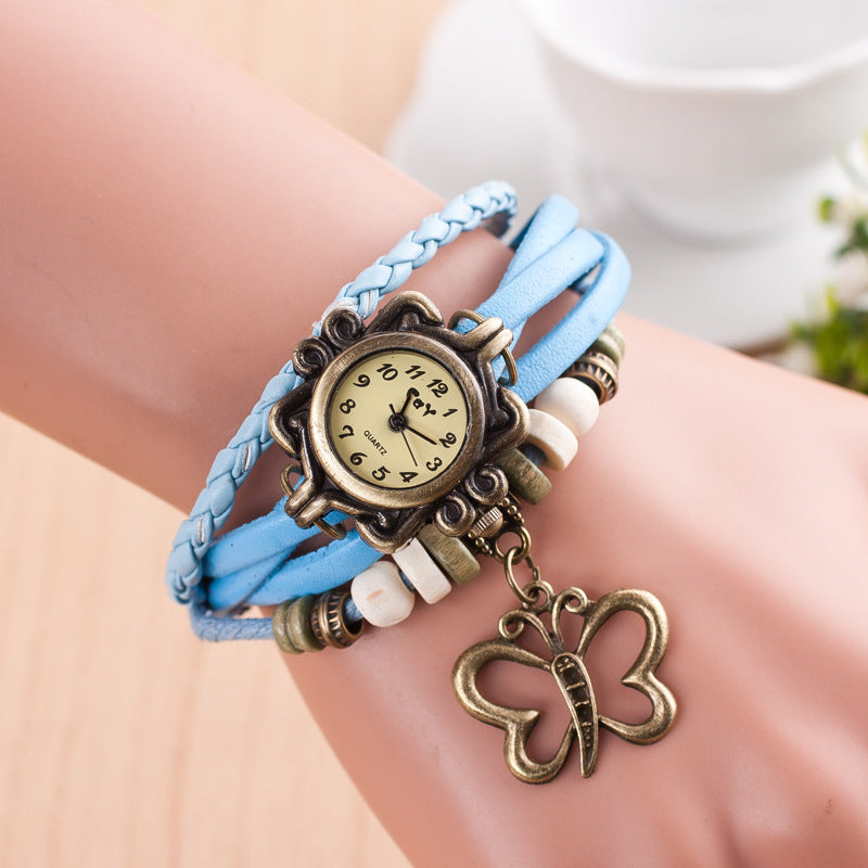 New bracelet, hollow butterfly bracelet in women's style, punk fashion, student, watch