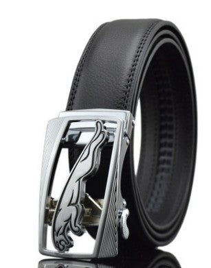 Men's Automatic Belt Leather Elegant Adjustable Business Style