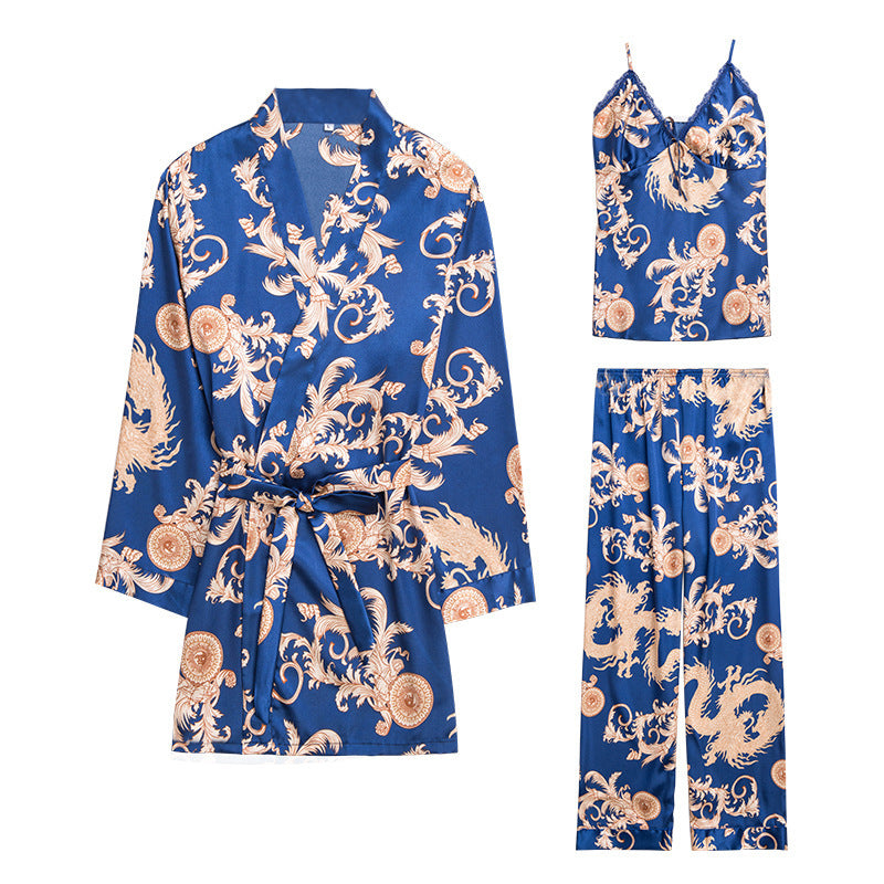 Women's 3-piece Silk Pajama Set – Luxury, Comfort & Elegant Style
