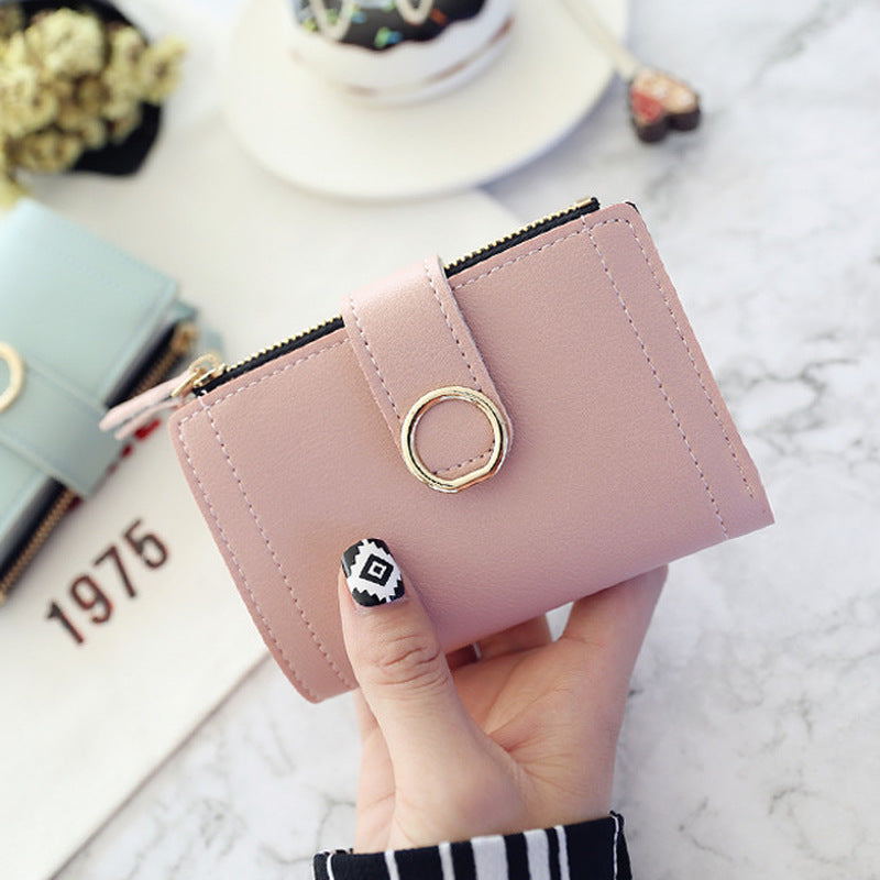 Women's Wallet with Buckle Ring | Elegant Fashion Purse