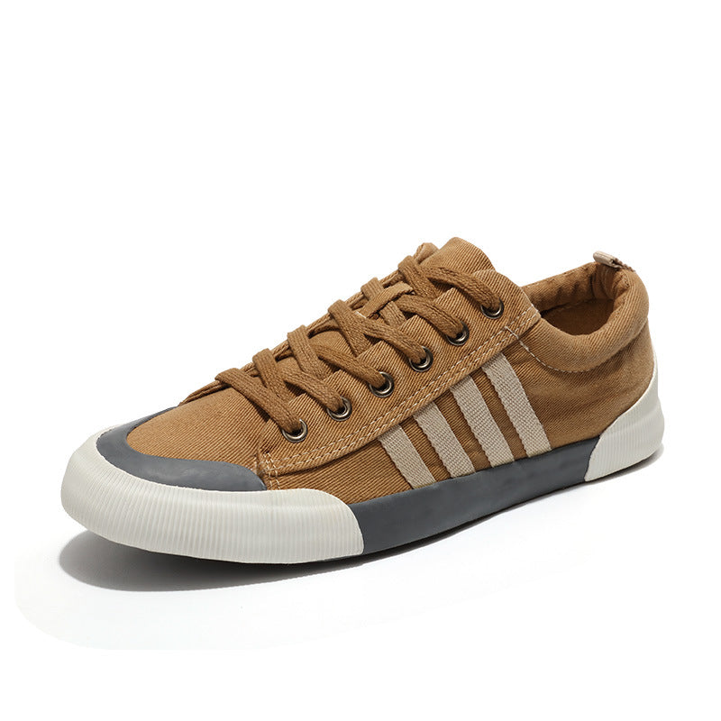 Men's Vintage Canvas Sneakers | Classic Comfortable Casual Shoes