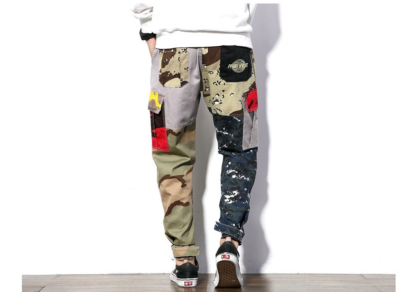 Men's Camouflage Trousers | Cargo Loose Fit Plus Size Elastic