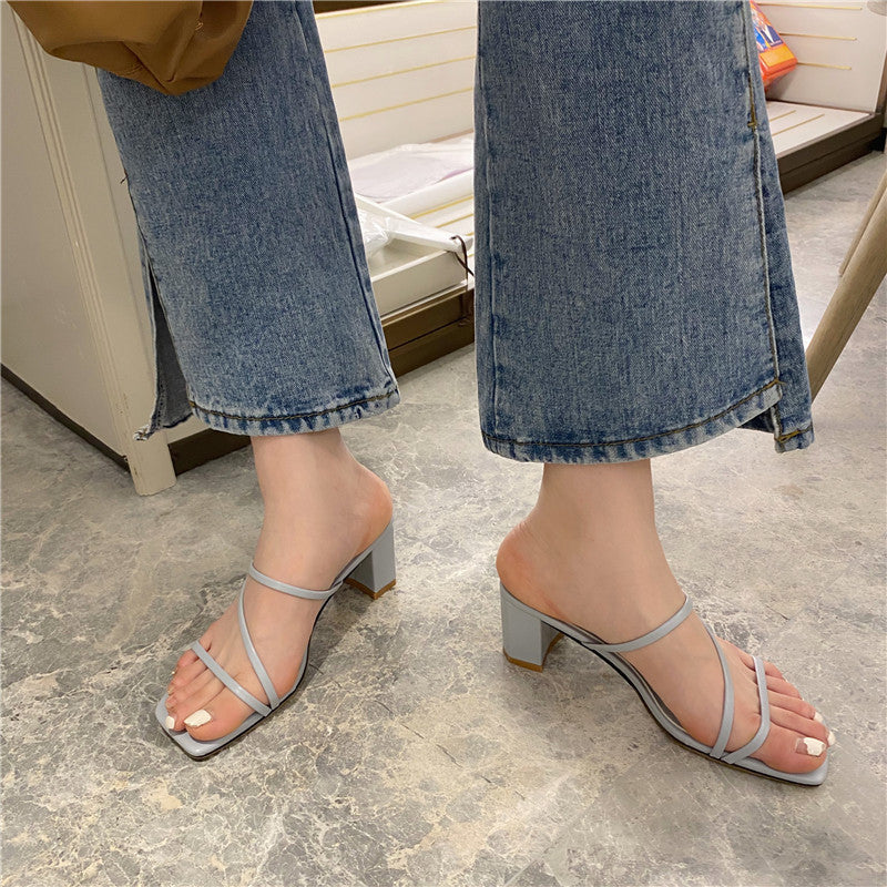Korean Women's Sandals | Elegant All-Round Strap Sandals