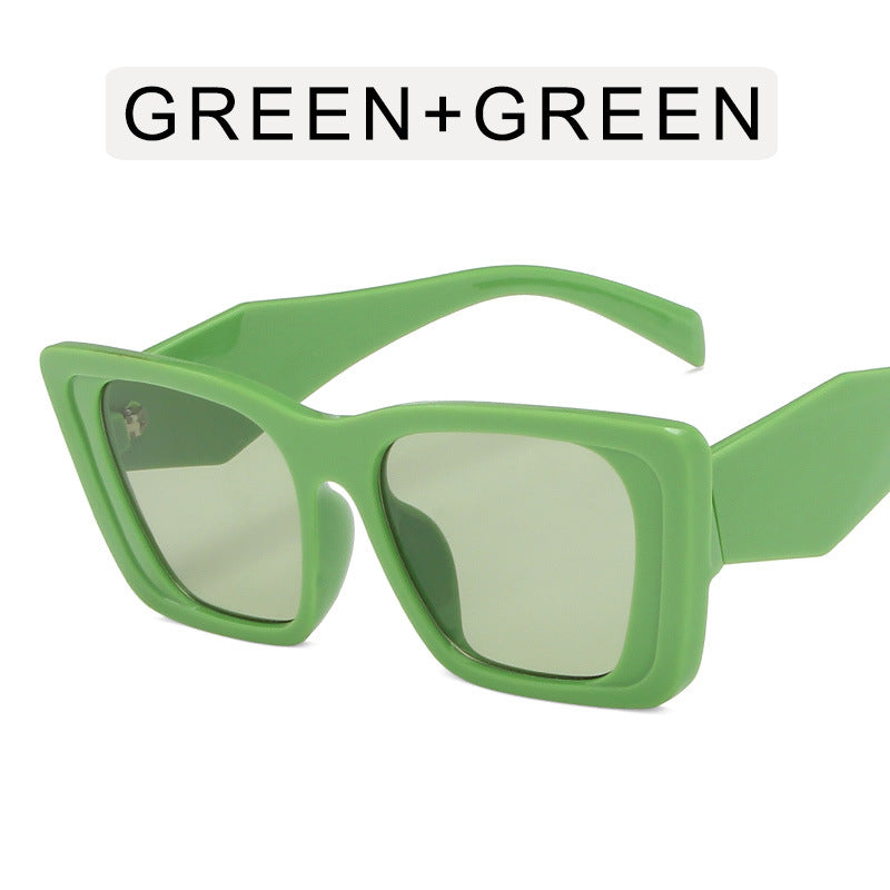 Retro Oversize Cat Eye Sonnenbrille | Damen UV400 Luxus