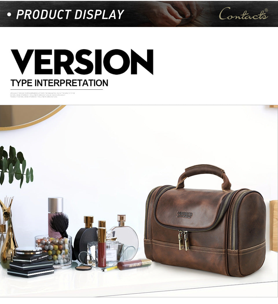 Vintage Men's Training Bag Made of Cowhide – Premium Travel Sports Bag