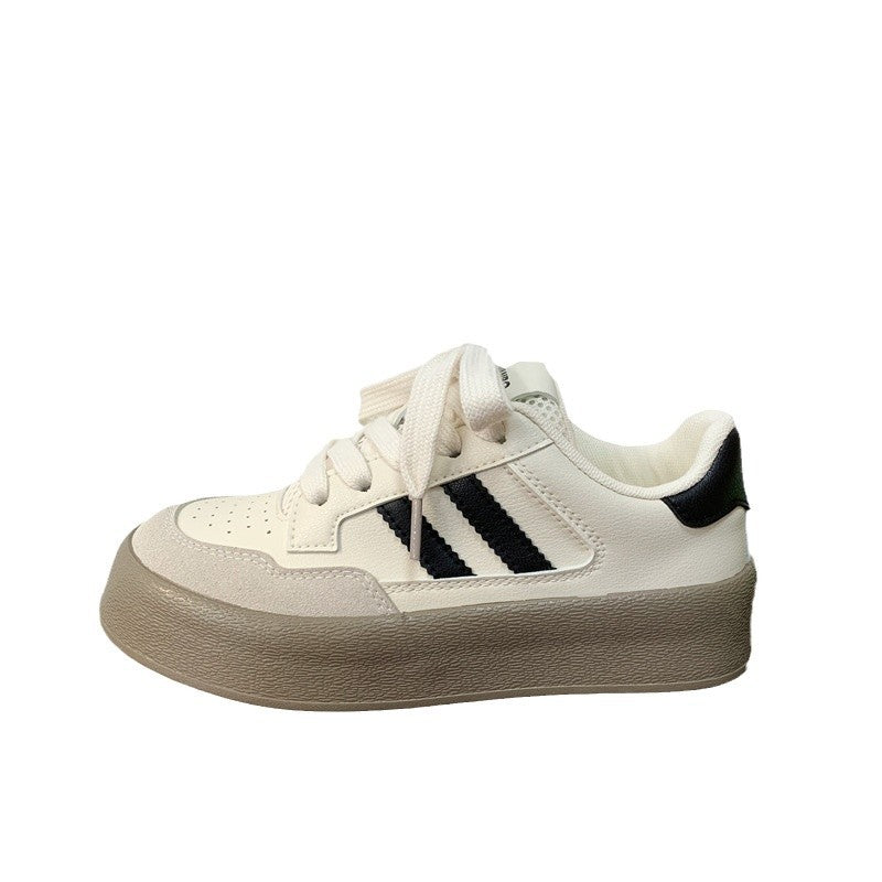 Damen Canvas Plateau Sneaker | Trendige Freizeitschuhe