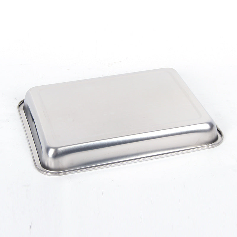 Edelstahl Servier- & BBQ Tablett Premium – Tiefes Küchentablett