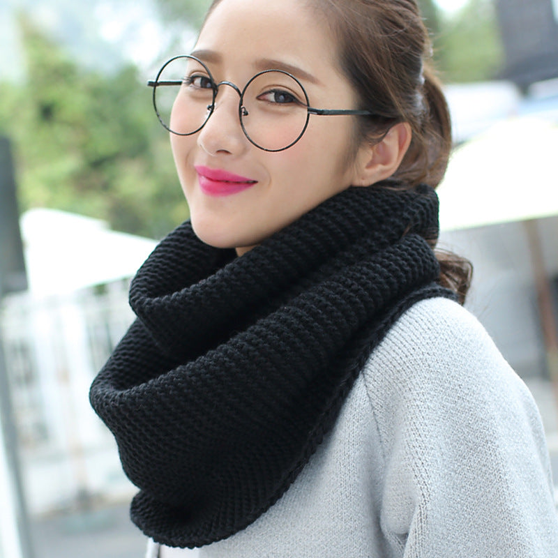 Damen Winter Schal Warm | Dick gestrickter Kuschelschal