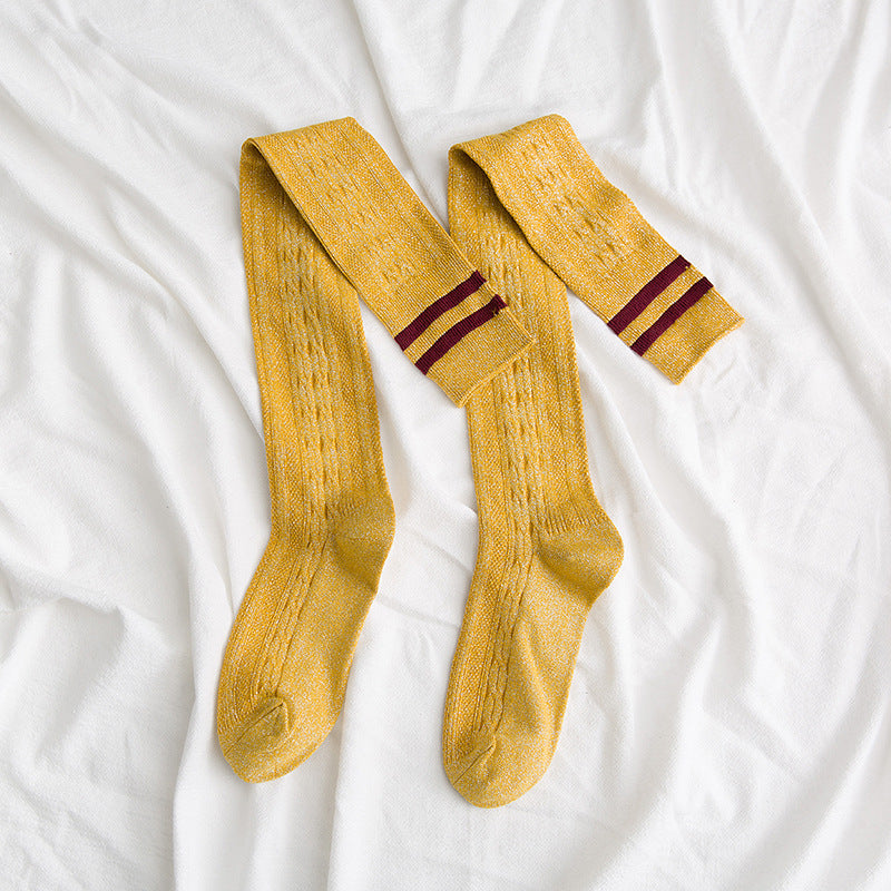 Damen Overknee Socken – Lange Kniestrümpfe High Tube Style