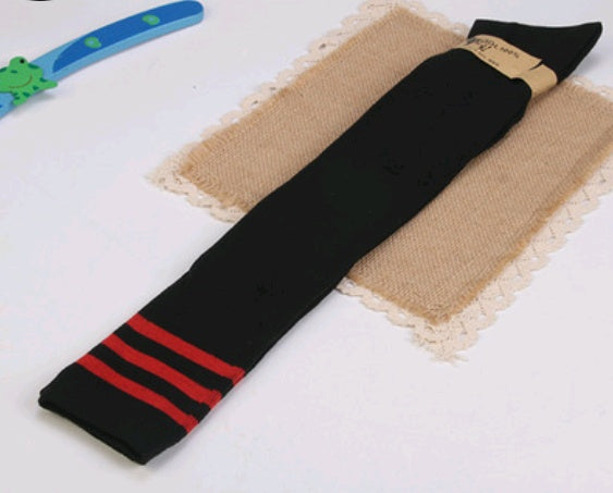 Damen Overknee Streifen Socken – College Style Japan Look