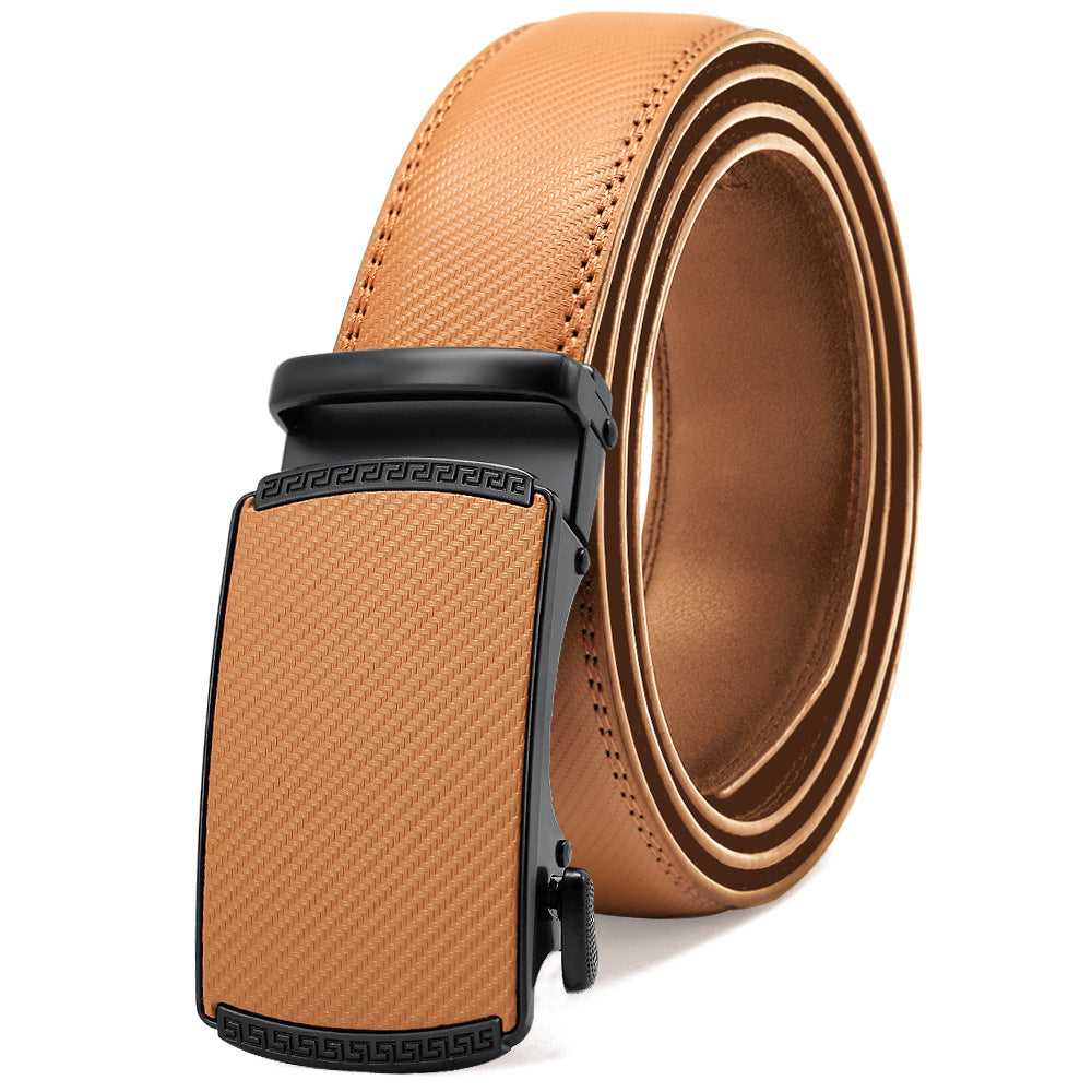 Men's Automatic Leather Belt | Elegant Holeless Belt
