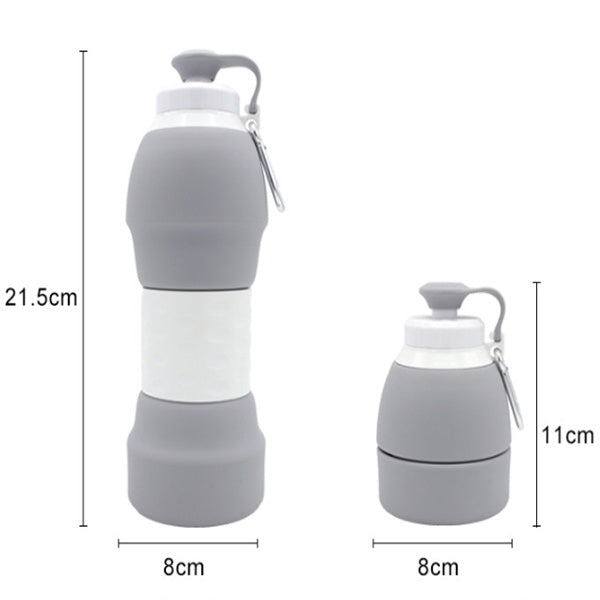 Foldable Silicone Water Bottle Premium – Space-Saving Travel Bottle